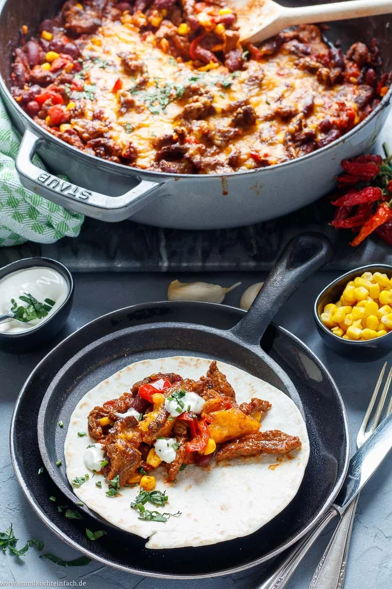 Tex Mex Steak Pfanne mit Gemüse - www.emmikochteinfach.de