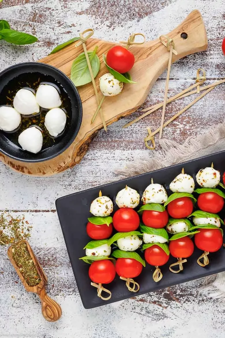 Tomate-Mozzarella-Spieße Zutaten