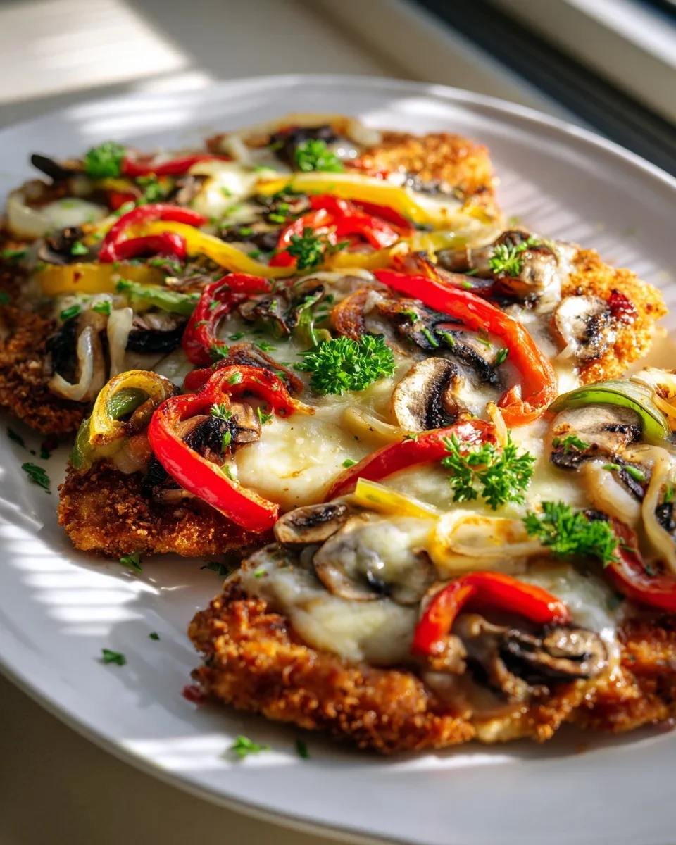 Ueberbackene Rinder-Partyschnitzel aus dem Ofen – schnell & lecker!