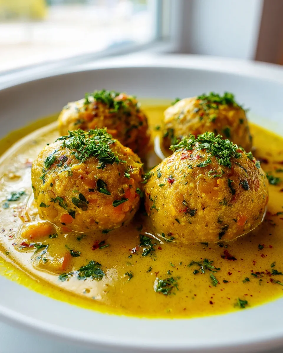 Vegane Linsenknödel in Curry Sauce – Einfach & Köstlich