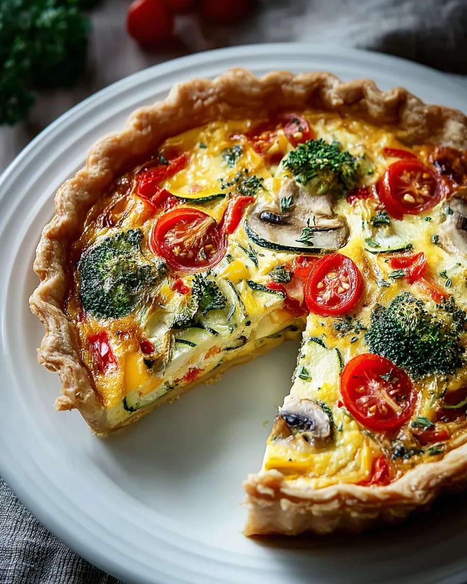 Vegetarische Bunte Gemüsequiche: Einfach, Gesund, Köstlich!