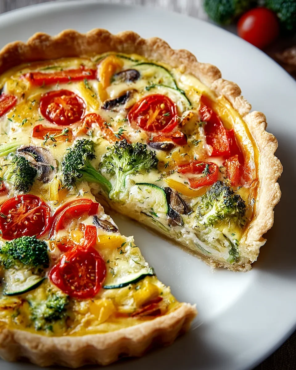 Vegetarische Bunte Gemüsequiche: Einfach, Gesund, Köstlich!