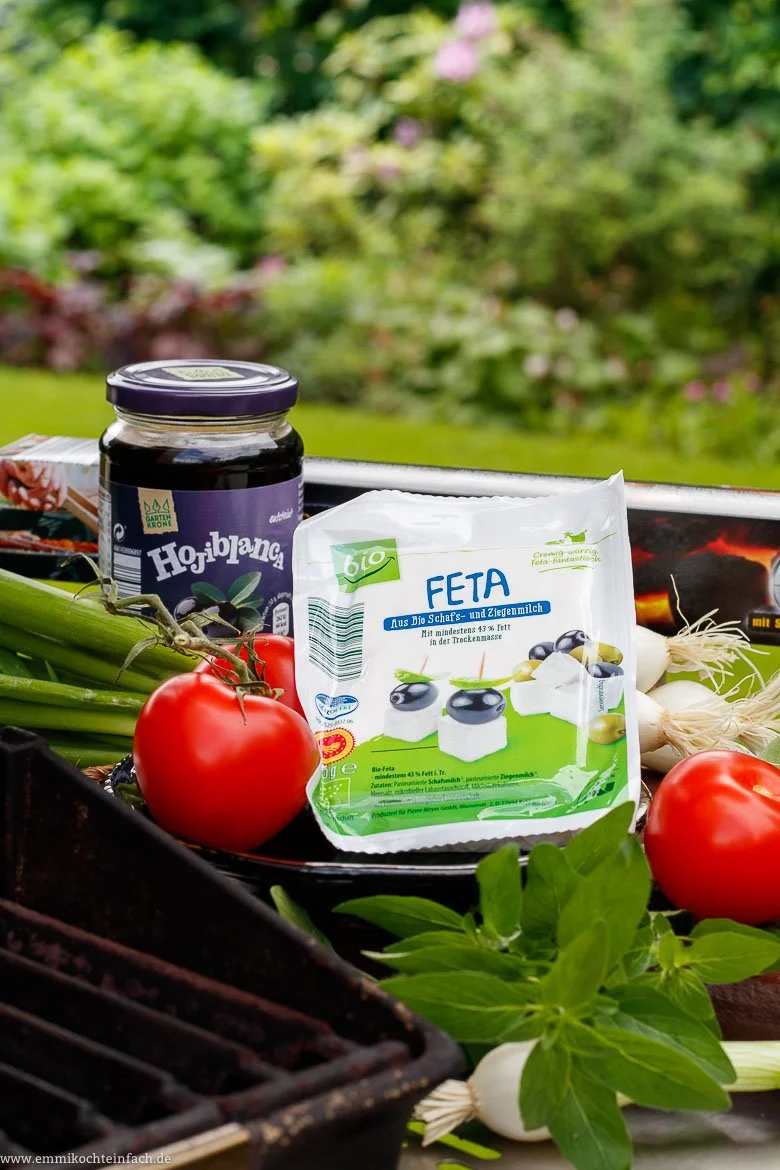 Feta Tomaten Päckchen vom Grill