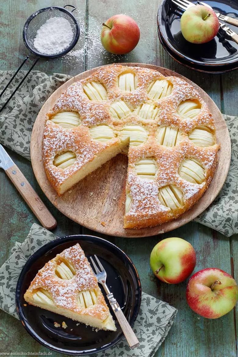 Versunkener Apfelkuchen – Omas Rezept