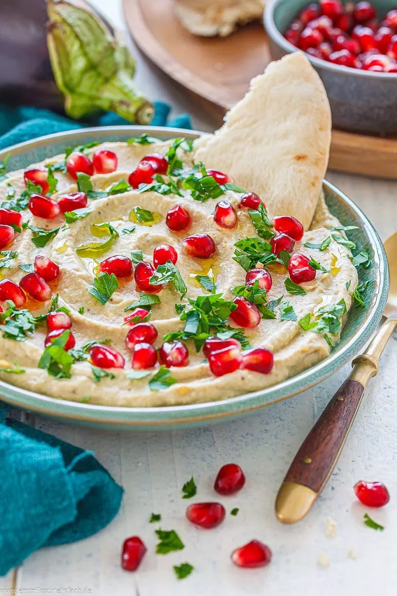 Baba Ganoush – aromatischer Dip aus Auberginen