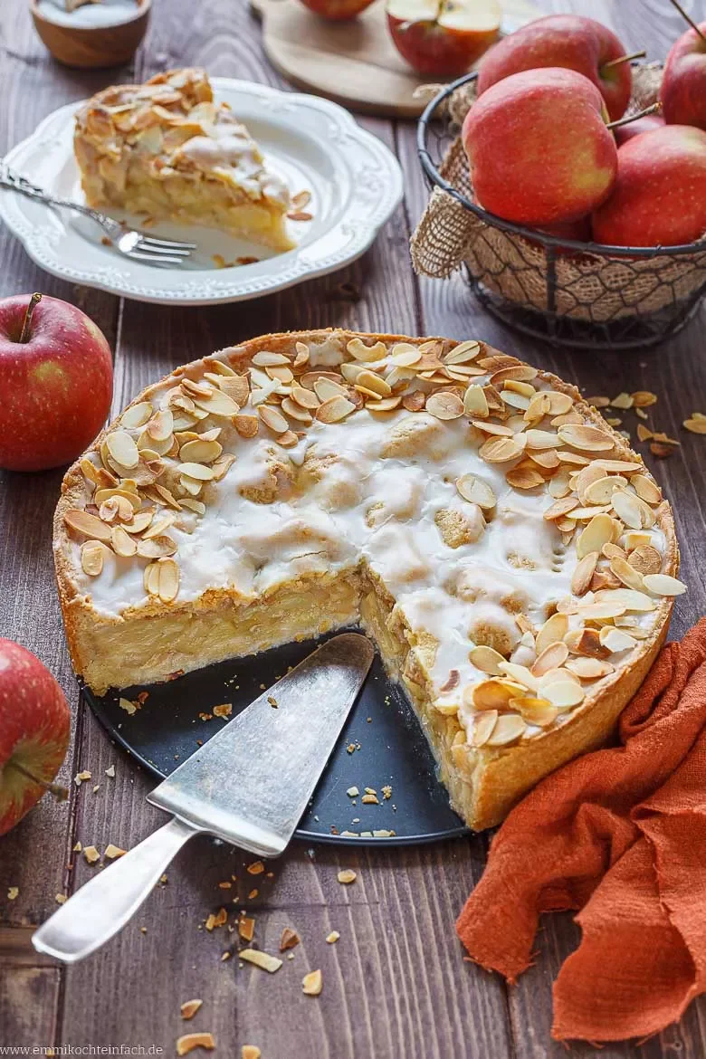 Gedeckter Apfelkuchen – der saftige Klassiker