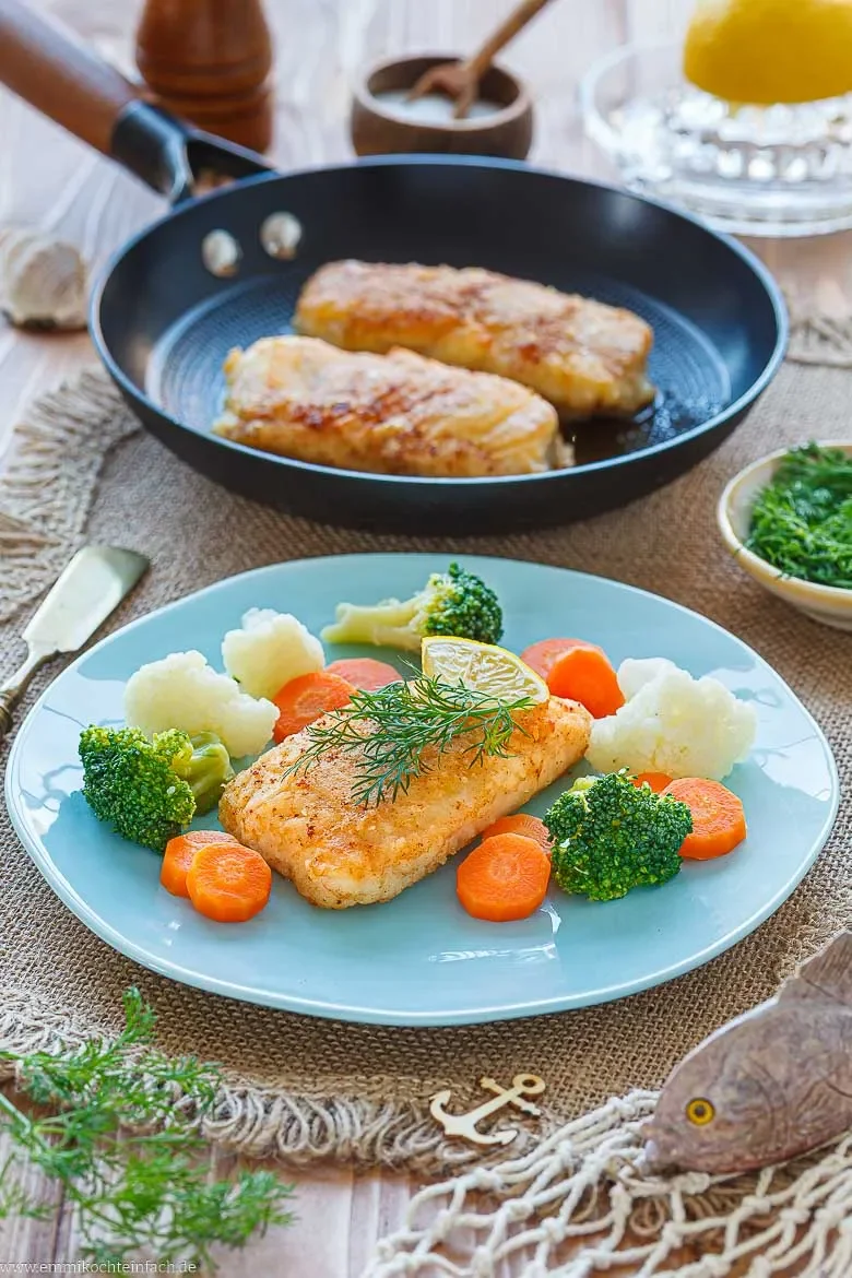 Kabeljau in der Pfanne braten