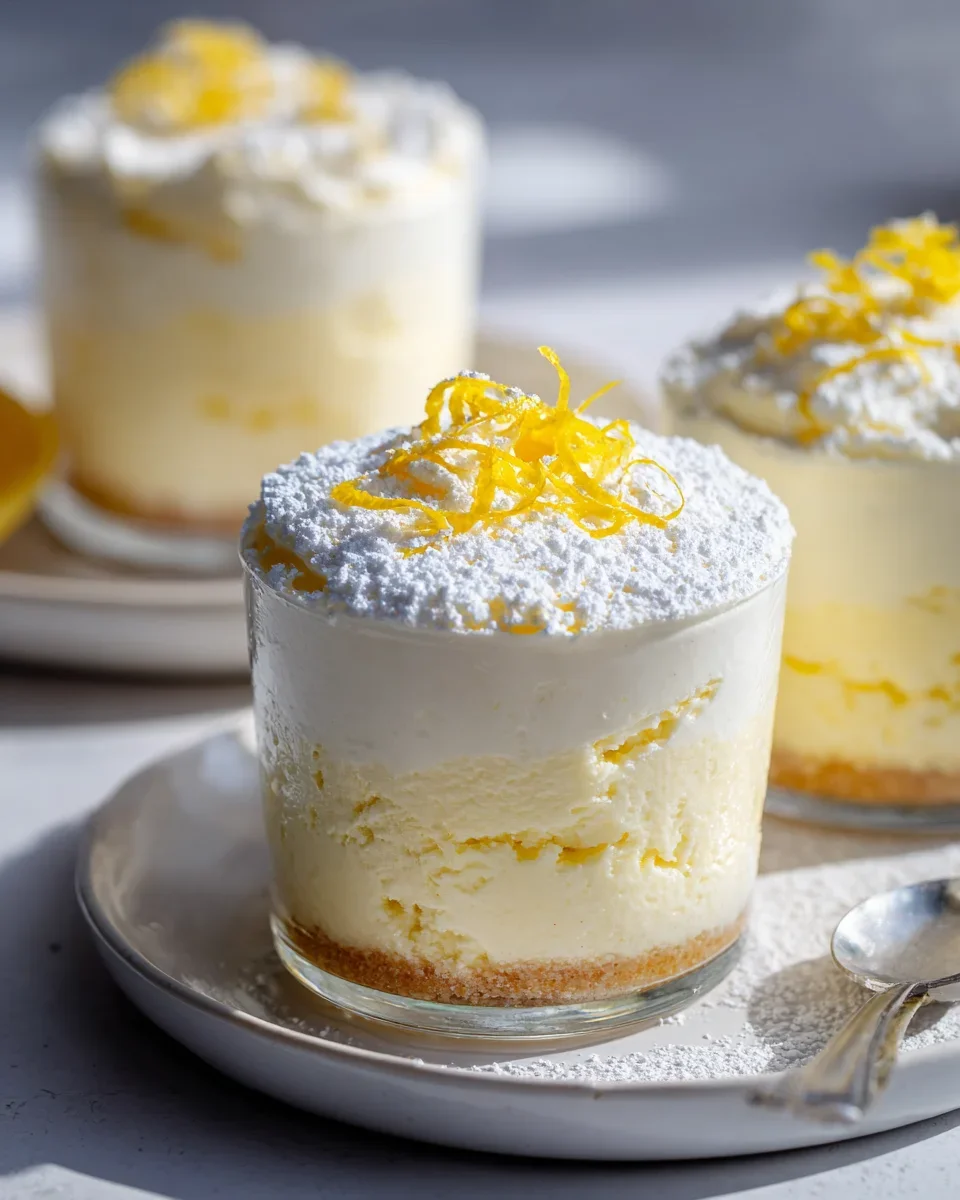Zitronen Mousse Cheesecake Cups: Dein fruchtig-cremiger Genuss