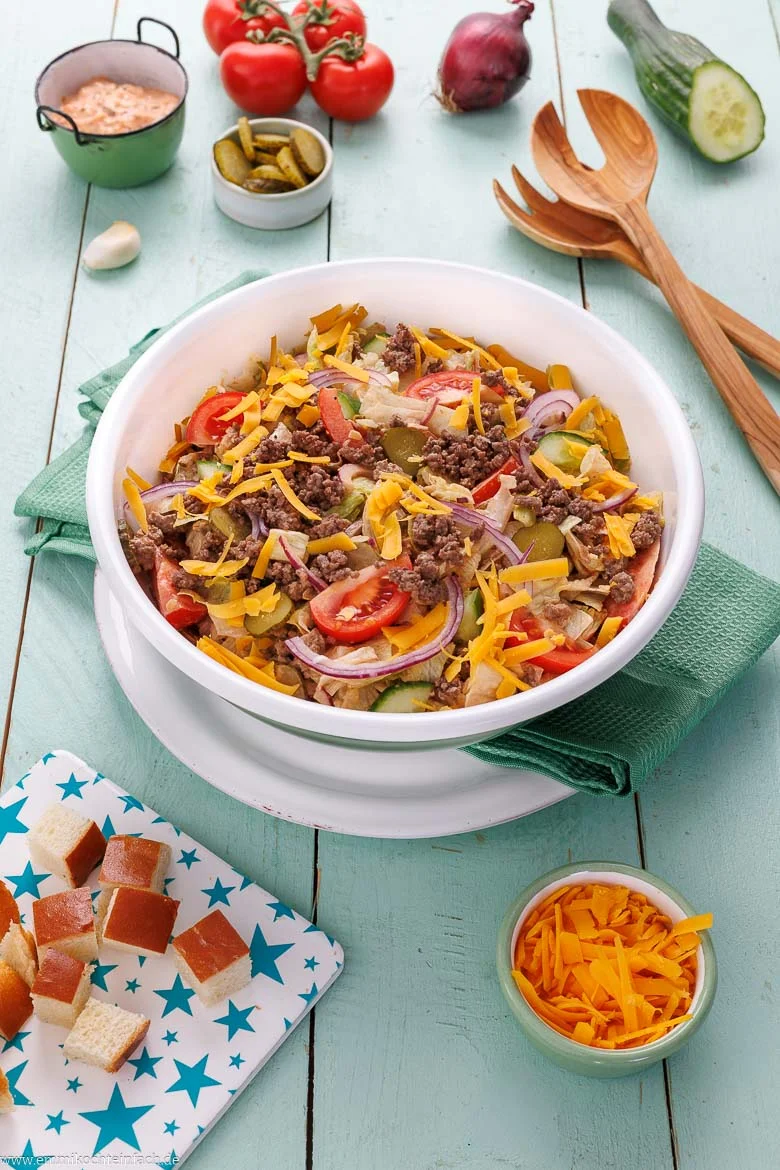 Zutaten für Big Mac Salat