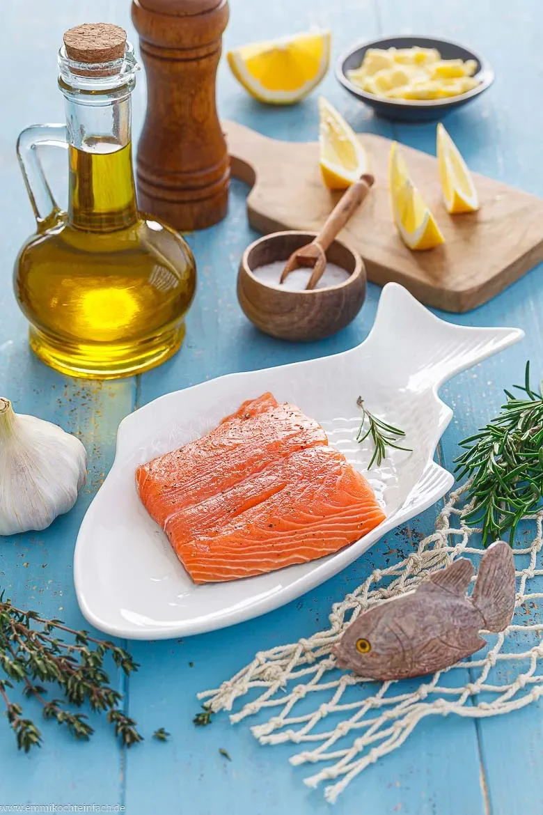 Zutaten für das Lachs-Rezept