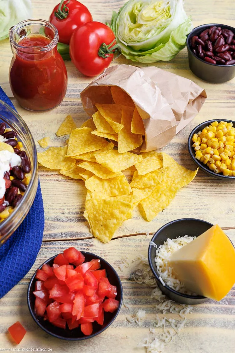 Zutaten für den Taco-Salat