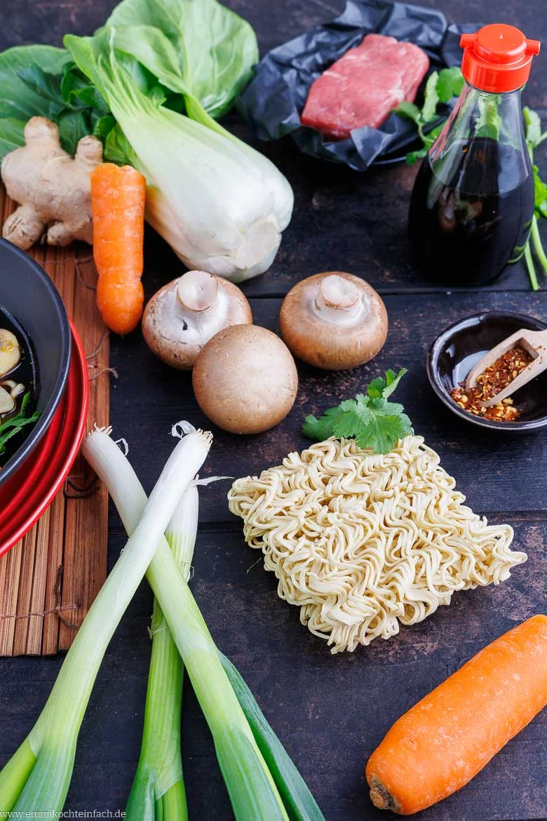 Zutaten für Ramen