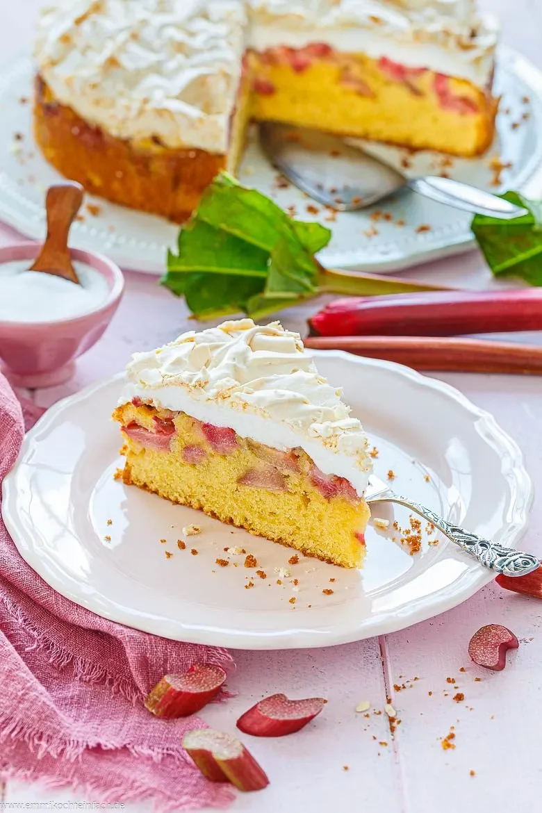 Zutaten für Rhabarberkuchen mit Baiser