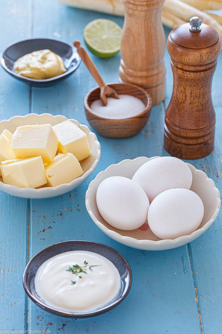 Zutaten für Sauce hollandaise