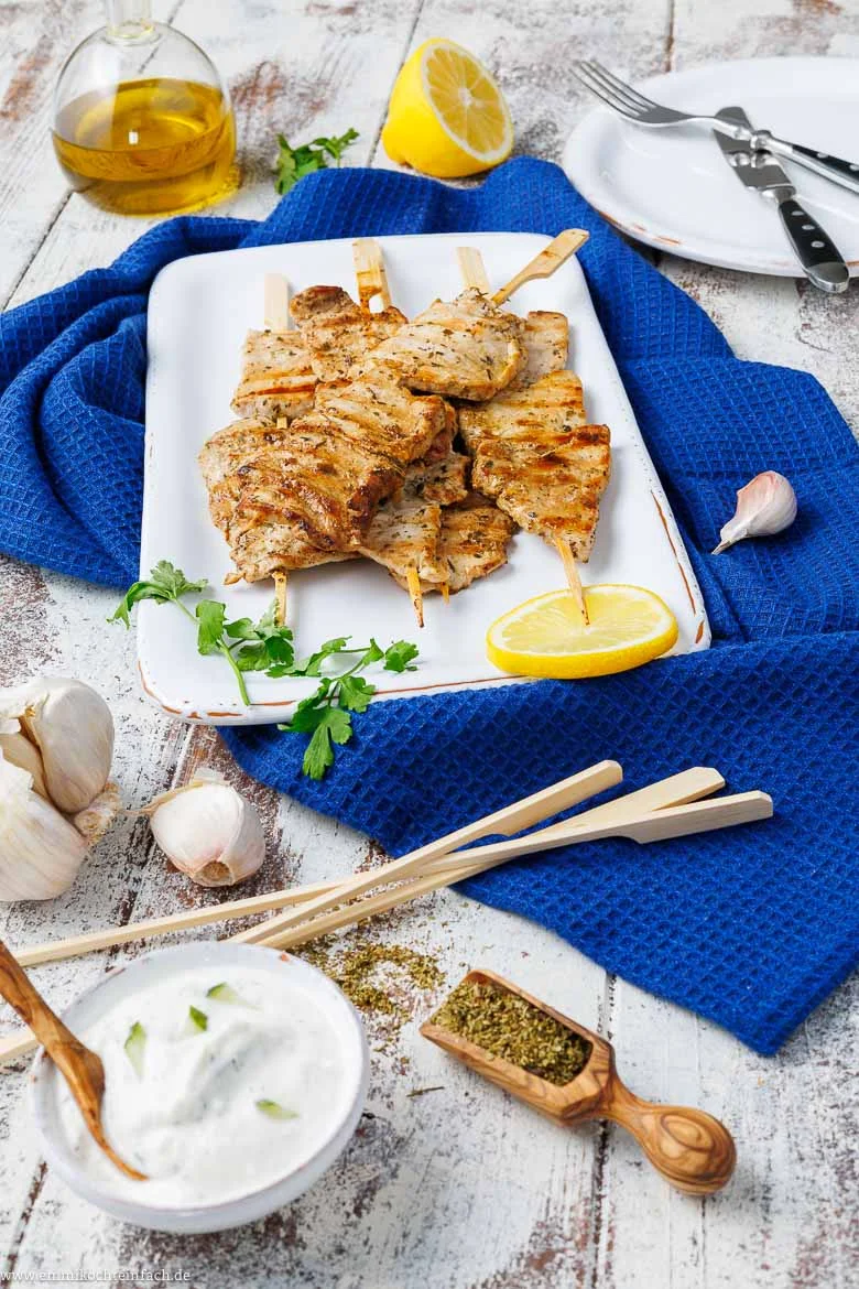 Zutaten für Souvlaki