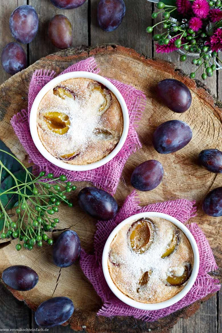 Zwetschgen Clafoutis – das leckere Dessert-Küchlein