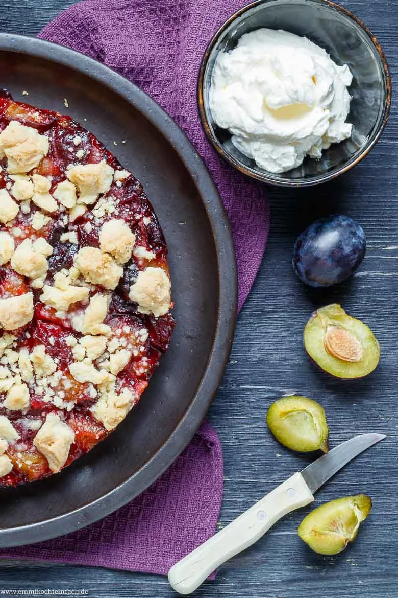 Zwetschgenkuchen mit Streusel